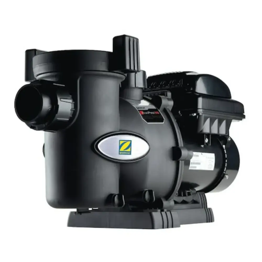 Zodiac FloPro VS 160 svart pump med lägre ljudnivå och silver logo